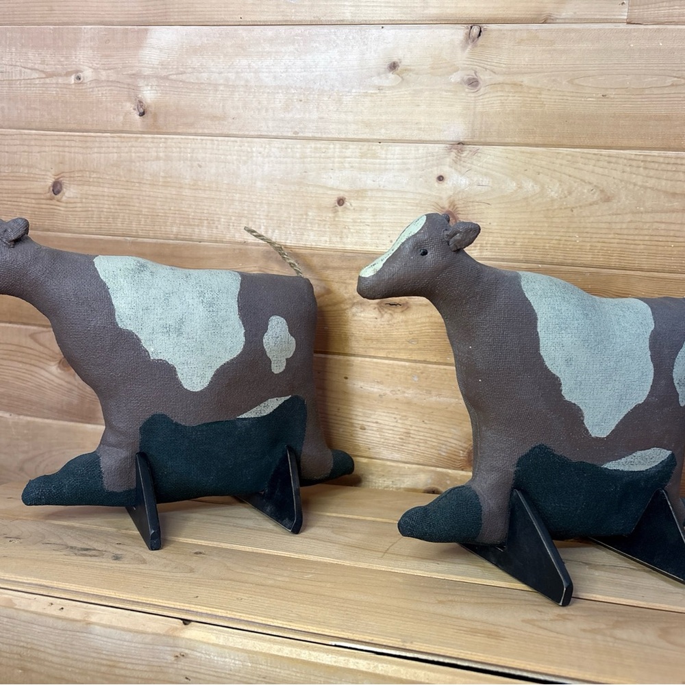Vintage cow decor